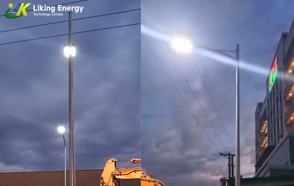 إضاءة موقع البناء