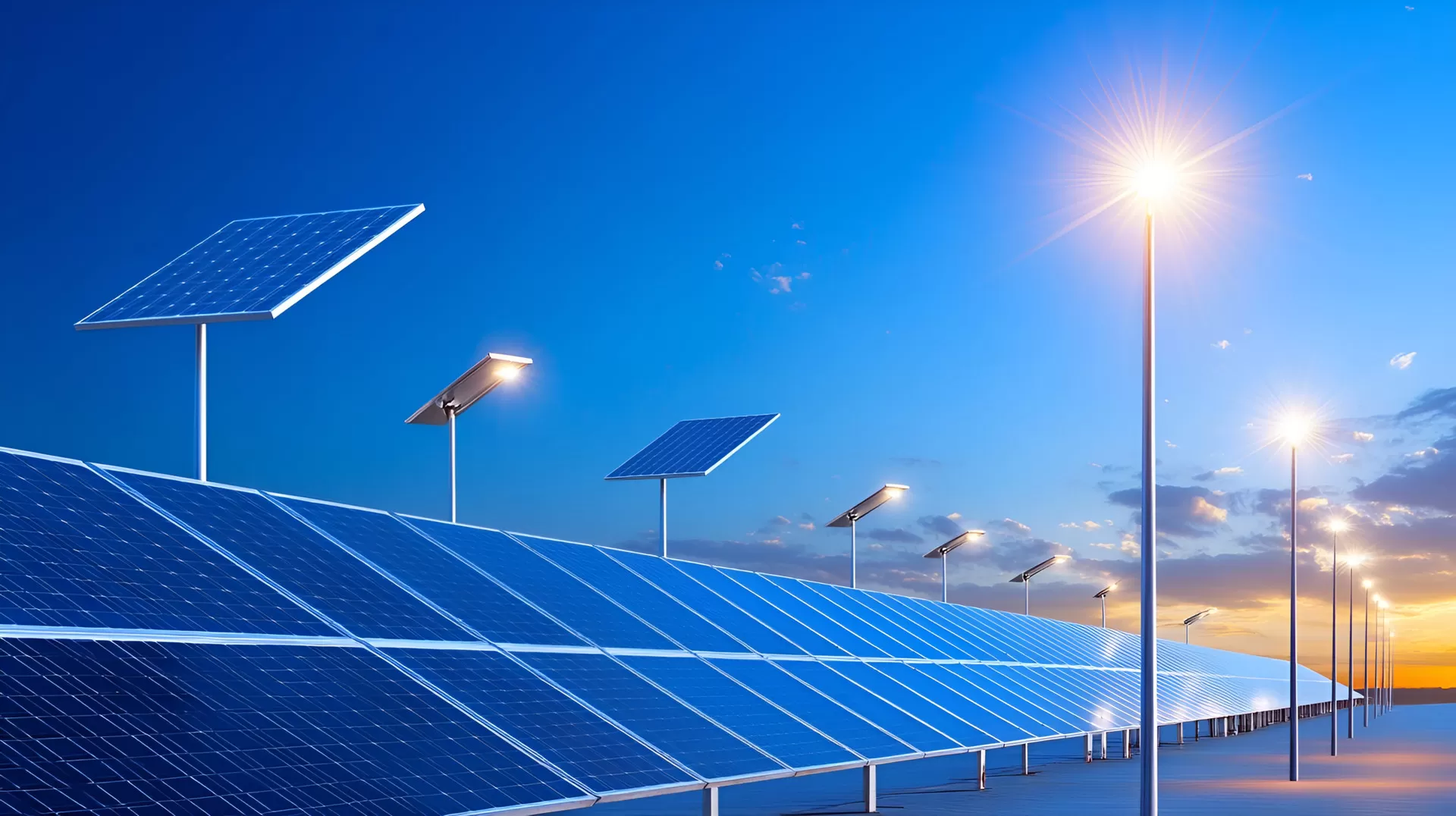 حلول مصابيح الشوارع بالطاقة الشمسية